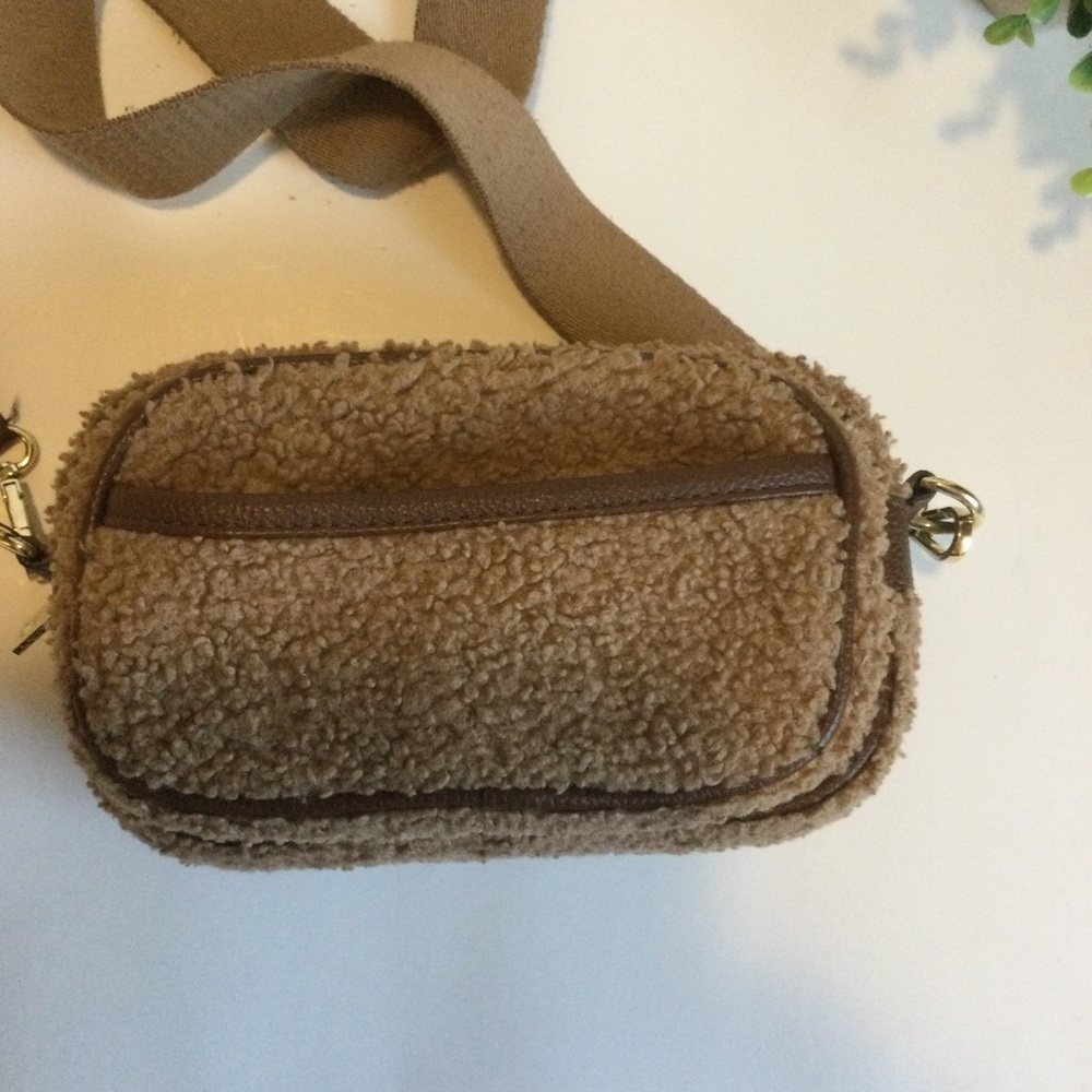 Laundry by Shelli Segal Los Angeles Brown Fur Chic Crossbody Handbag - Picture 5 of 9